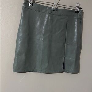 Le Lis Green Pencil Mini Skirt for Work
